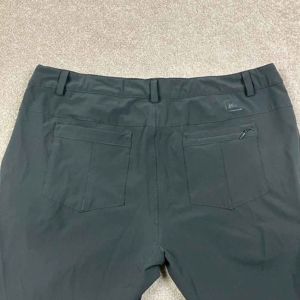REI Co-op Activator Softshell Pants Women's 14 Petite Gray Hiking Stretch